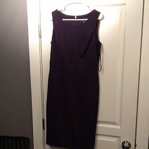 Elegant Purple Sleeveless Dress